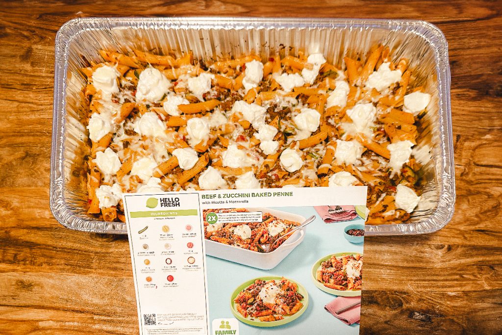 A HelloFresh “Family-Friendly” meal.