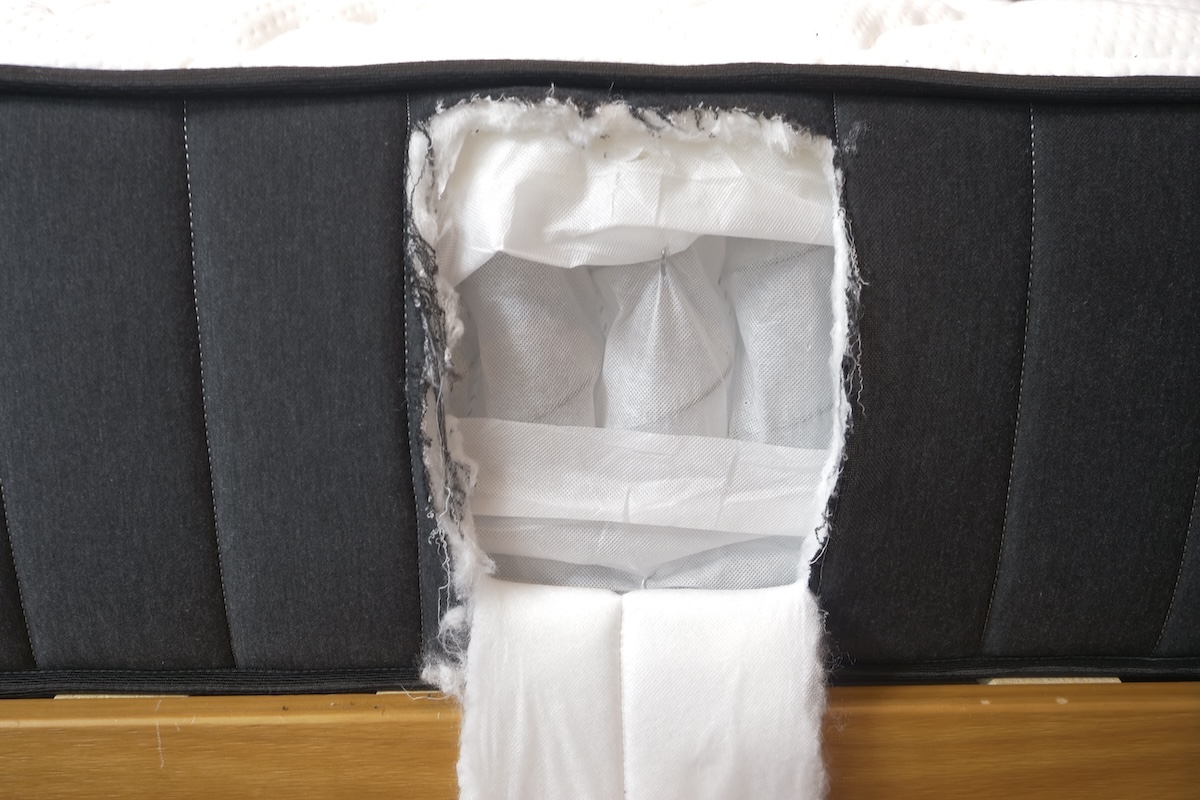 Opening in the side of the Titan Plus showing its interior composition